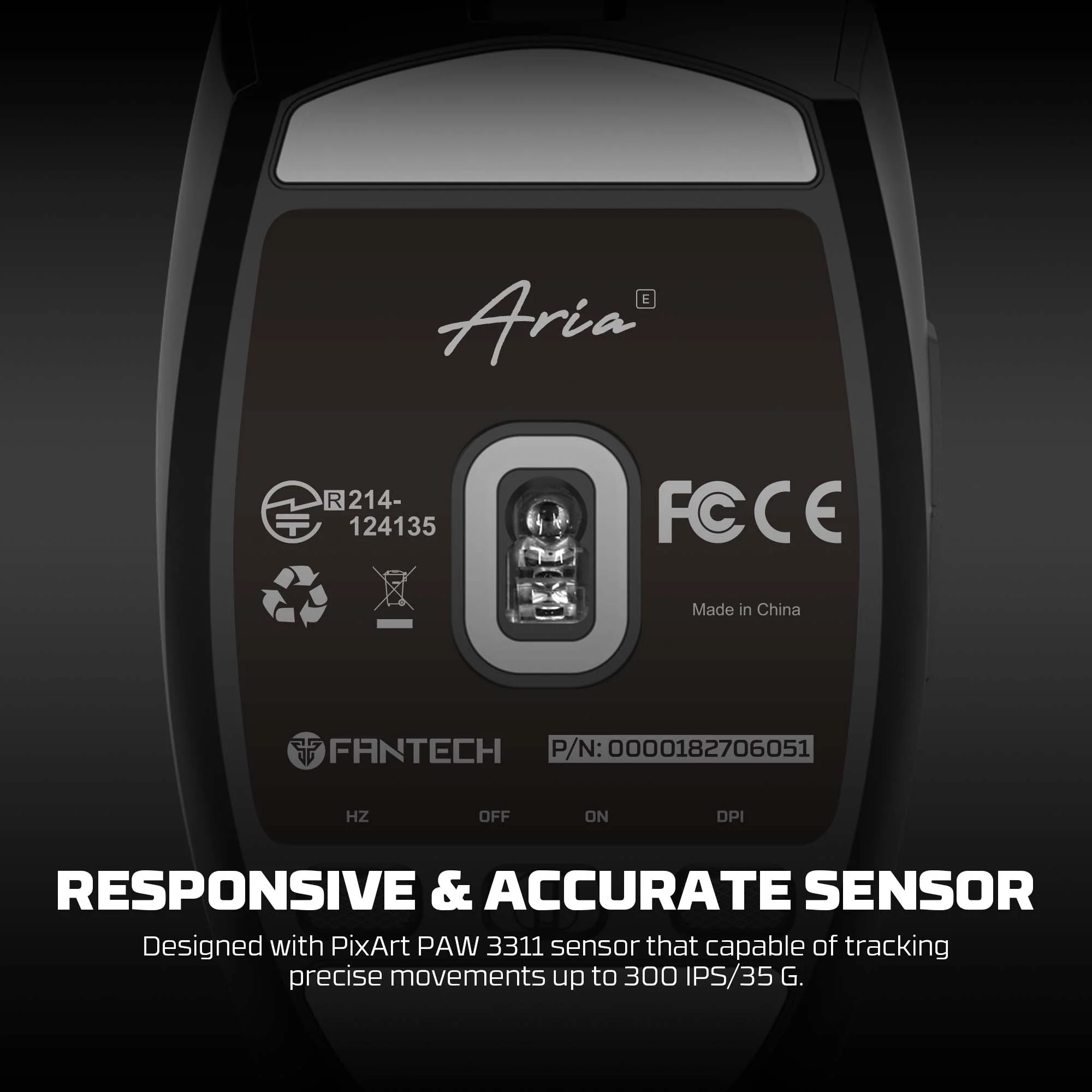 Fantech ARIA XD7E Wireless Gaming Mouse - White