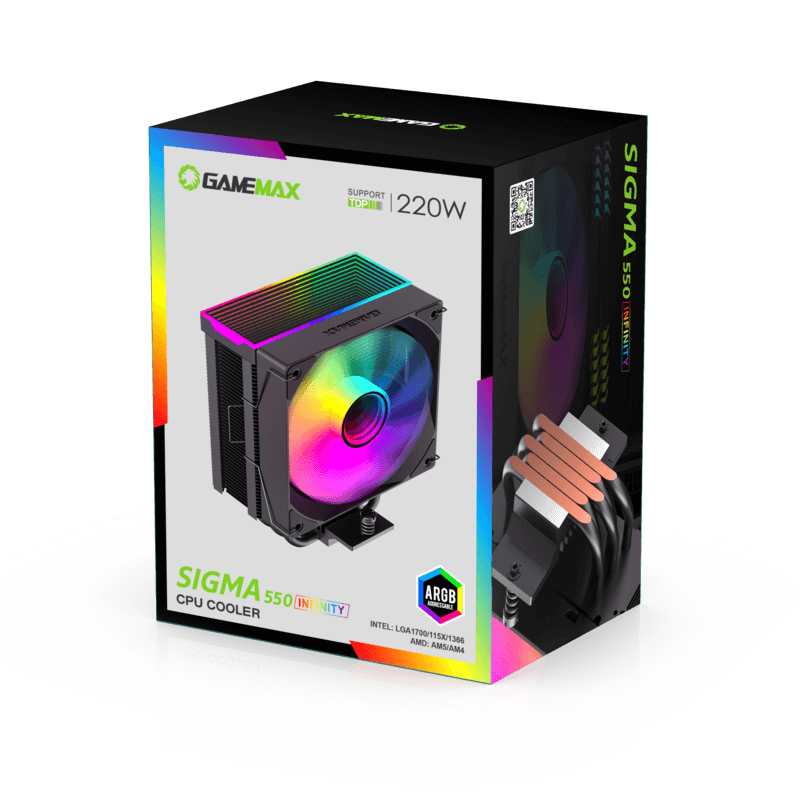 GAMEMAX Sigma 550 Infinity Air Cooler CPU FAN