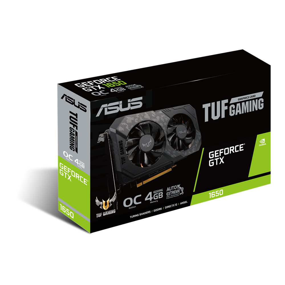 ASUS TUF Gaming GeForce® GTX 1650 OC Edition 4GB GDDR6 - Graphics Card
