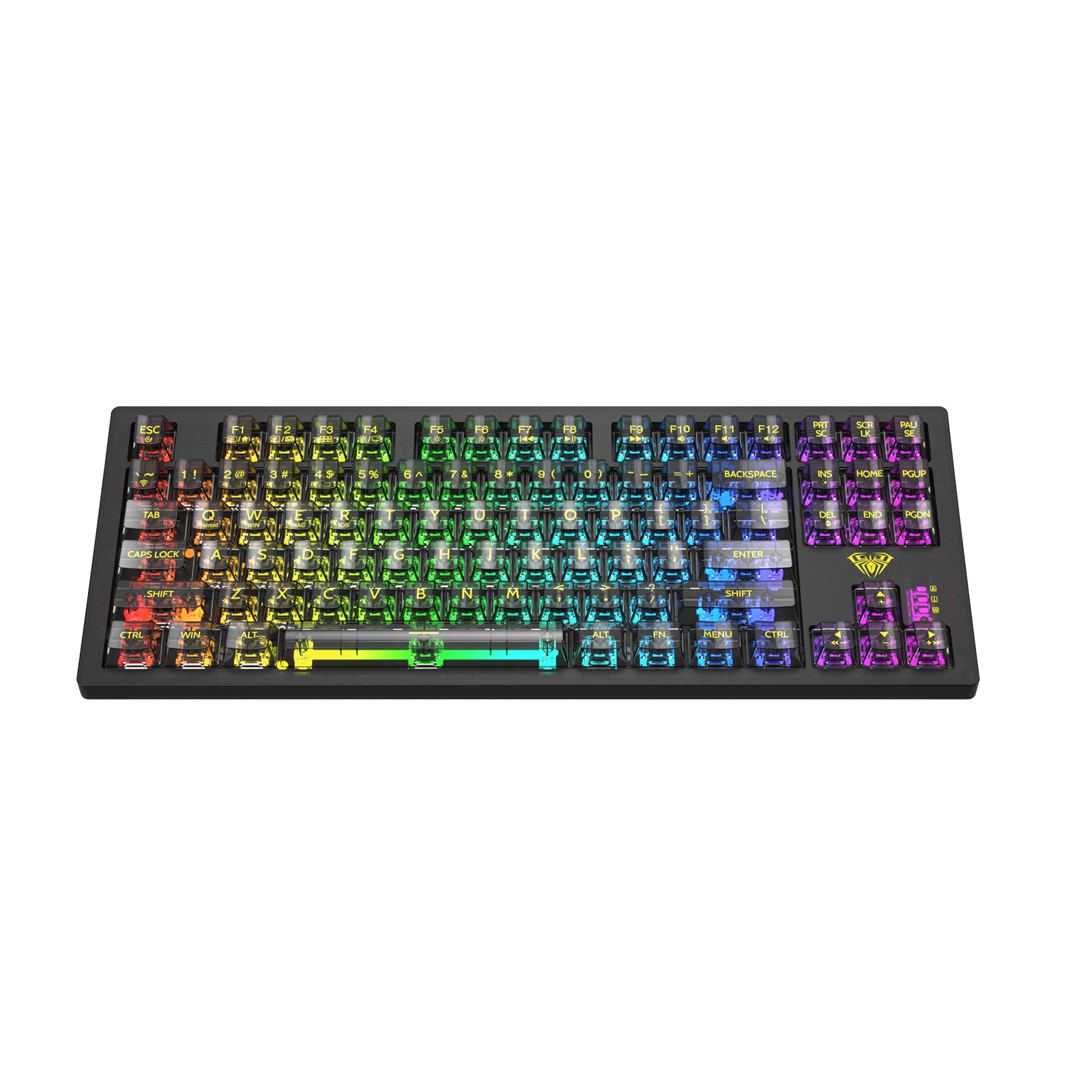 Aula F2183 White Transparent Mechanical Keyboard