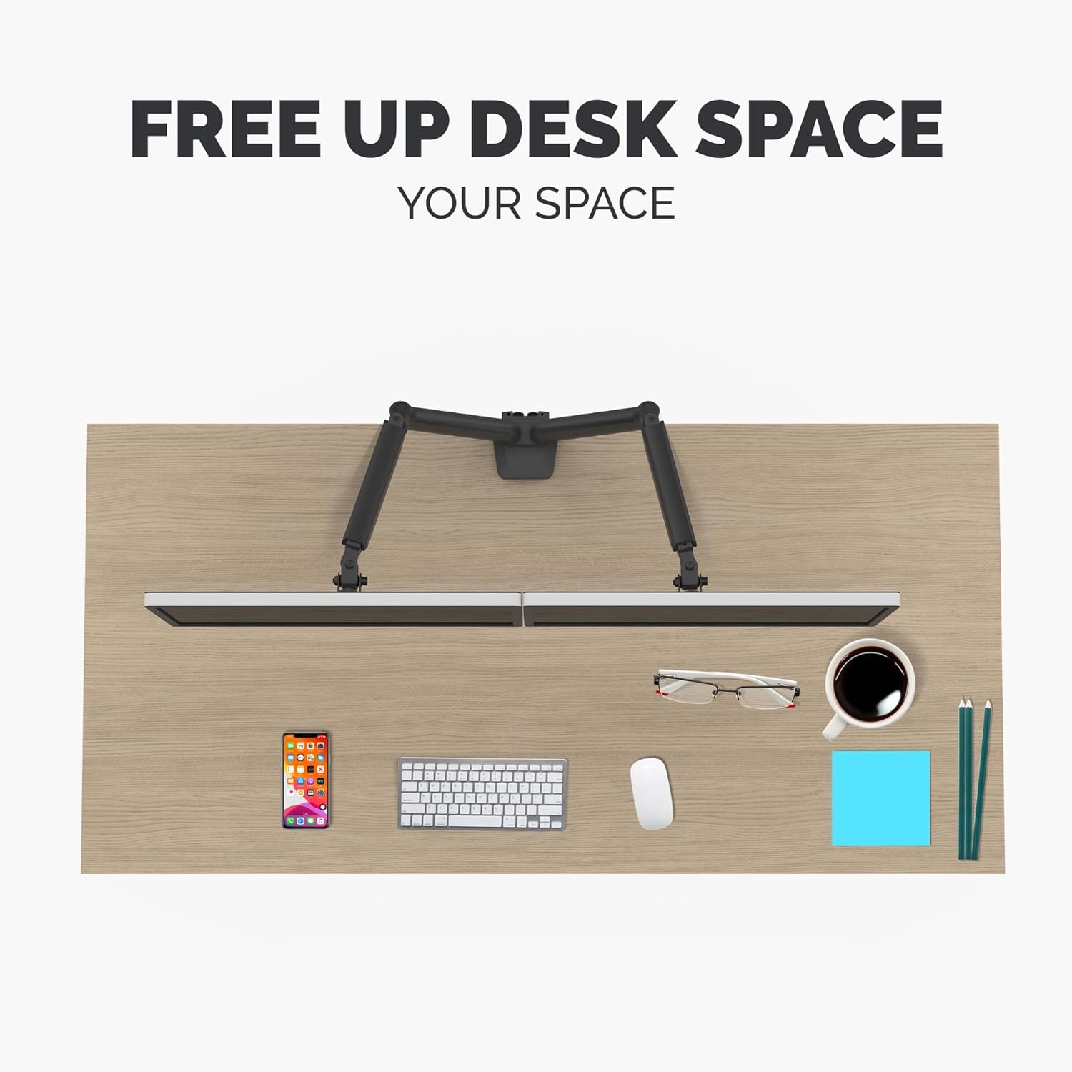 Fellowes Platinum Series Dual Monitor ARM Black