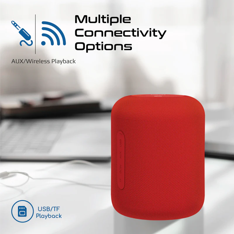 PROMATE Boom-10 RED 10W ProStream® Wireless HD Speaker