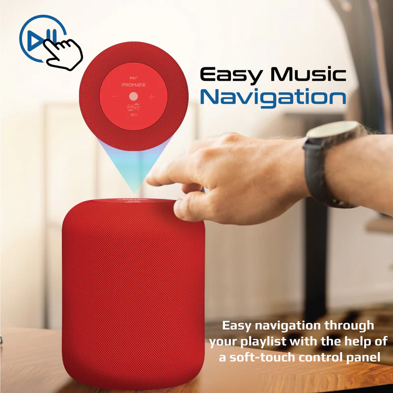 PROMATE Boom-10 RED 10W ProStream® Wireless HD Speaker