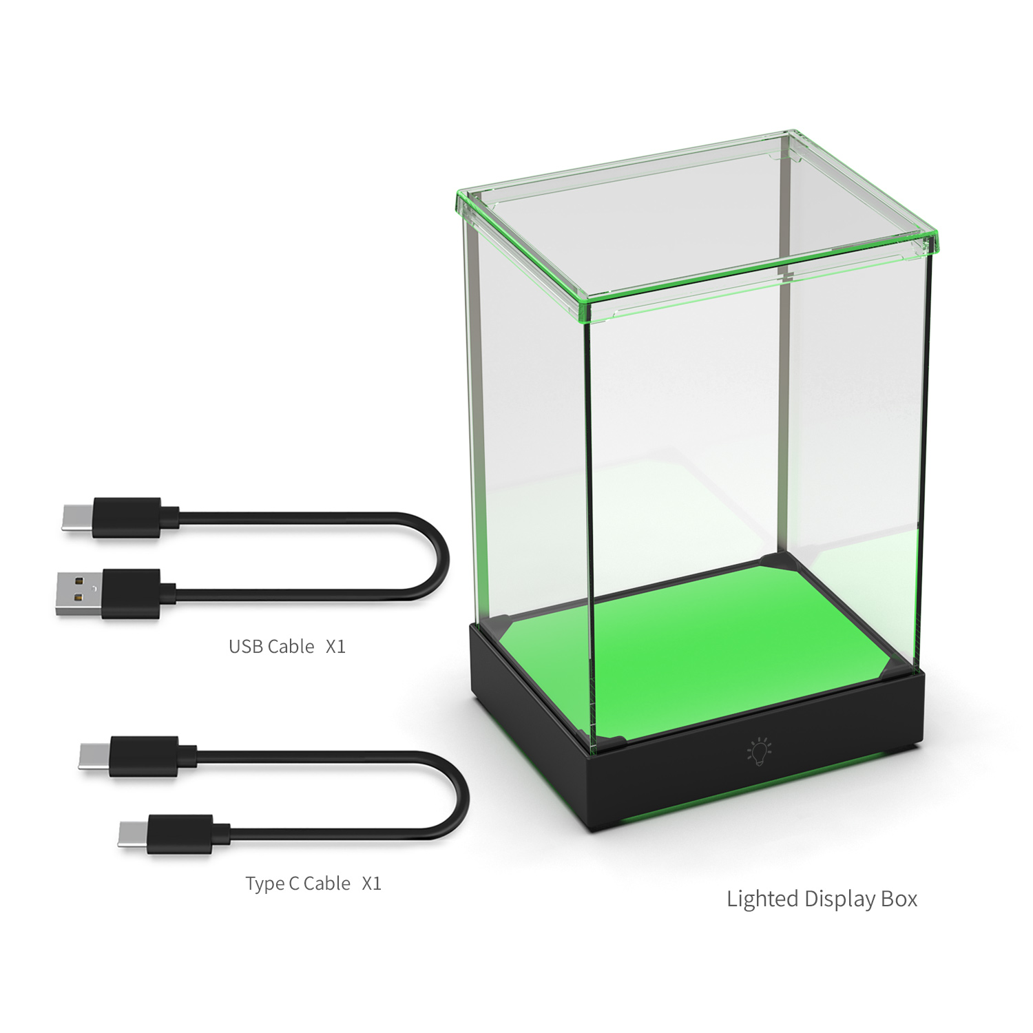 Dobe TY-3833 RGB Light Display Case