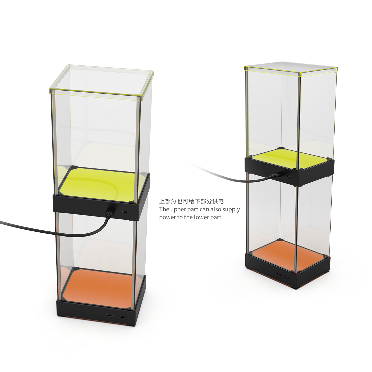 Dobe TY-3833 RGB Light Display Case