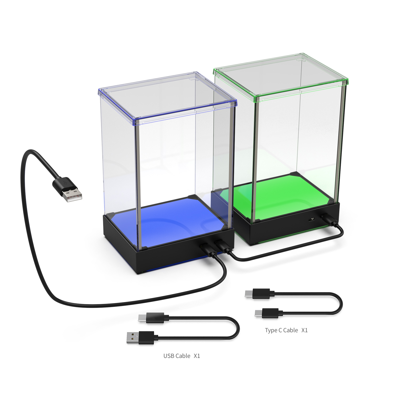 Dobe TY-3833 RGB Light Display Case