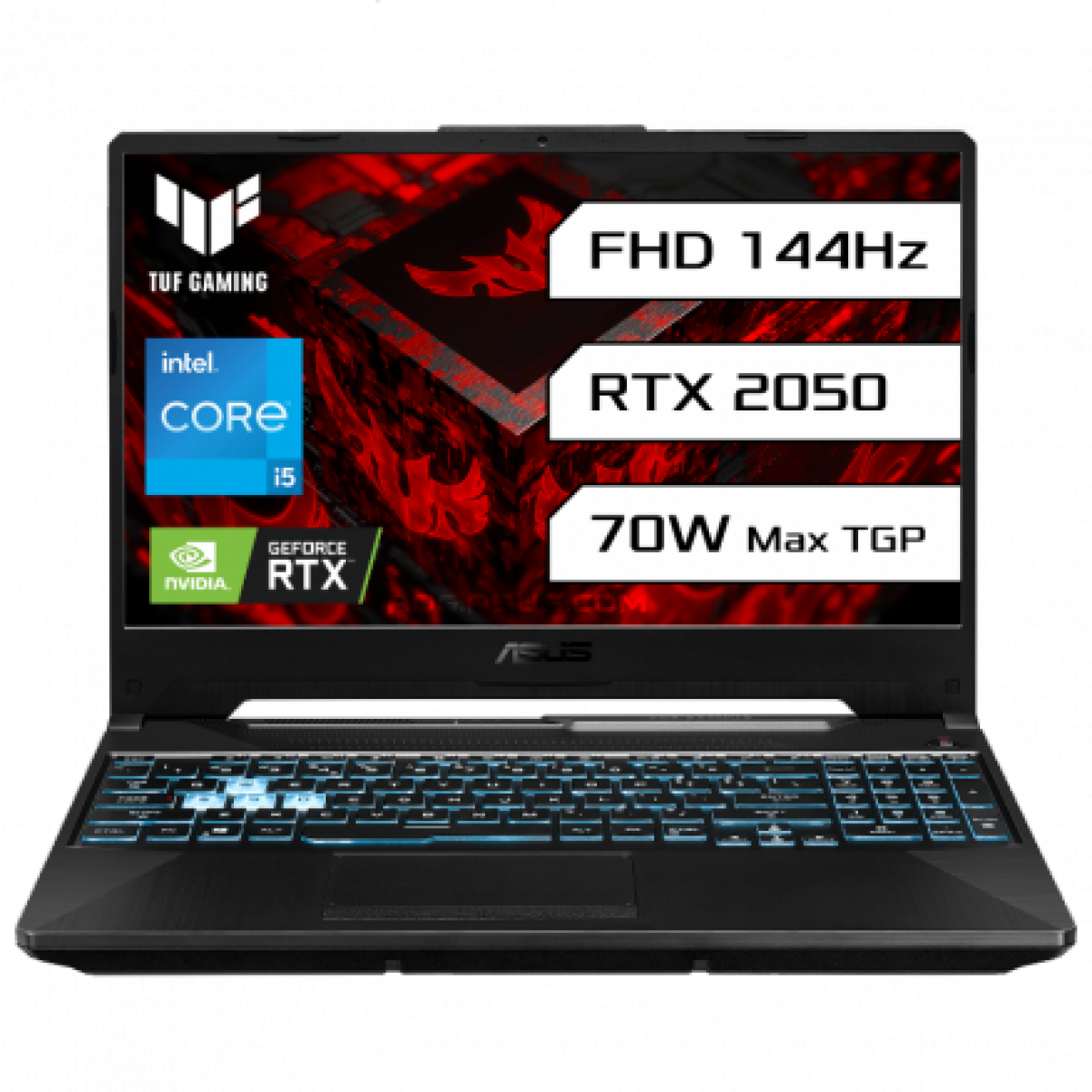 ASUS TUF Gaming F15 Core i5-11400H, 8GB DDR4, 11th Generation RTX 2050 4GB DDR6 144Hz Laptop