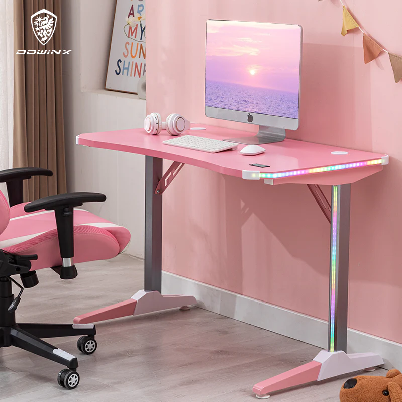 Dowinx Gamaing Desk A1 RGB - Pink 110cm x 60cm x 75