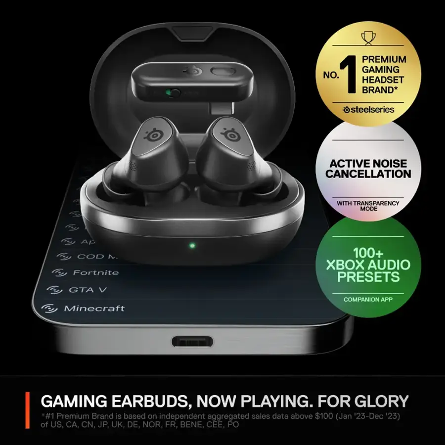 SteelSeries Arctis GameBuds In-Ear Black