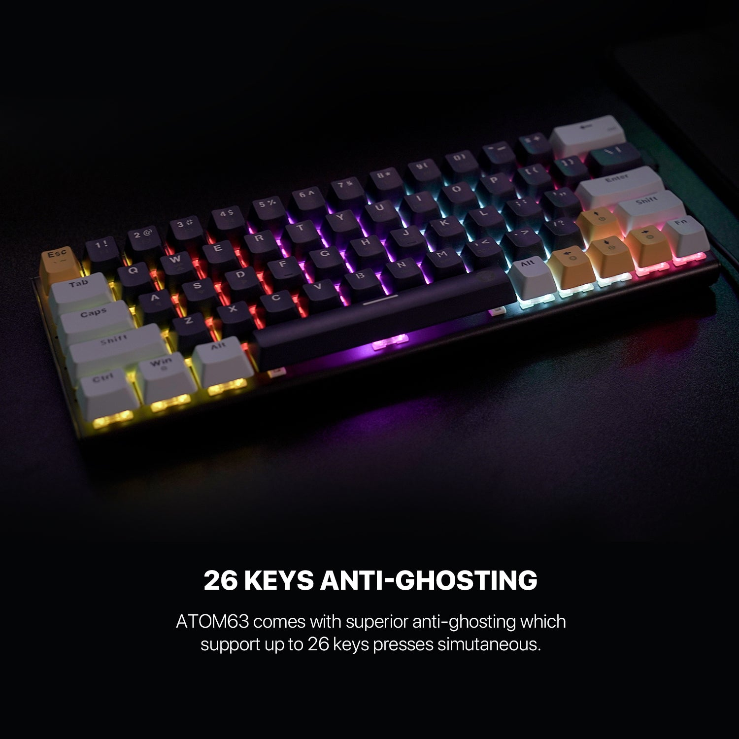 Fantech MK875V2 ATOM 81 RGB Mechanical Gaming Keyboard