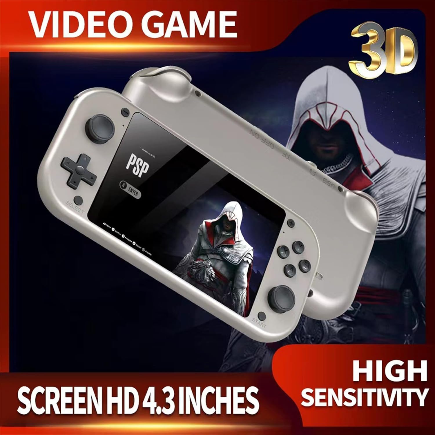 Game Console M17 4.3 Inch 480*272 LCD Screen Portable