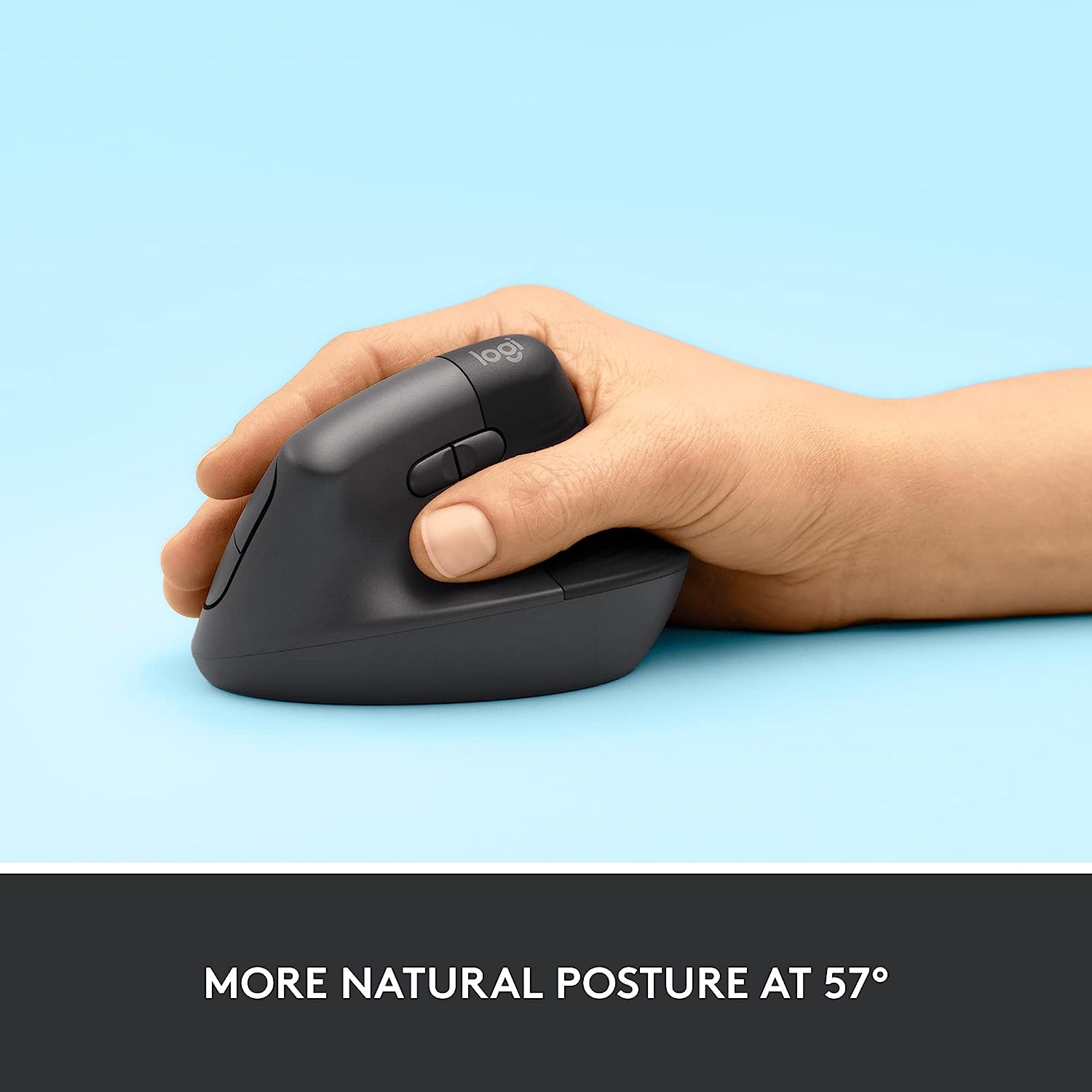 Logitech Lift Wireless Vertical Ergonomic Mouse for Business