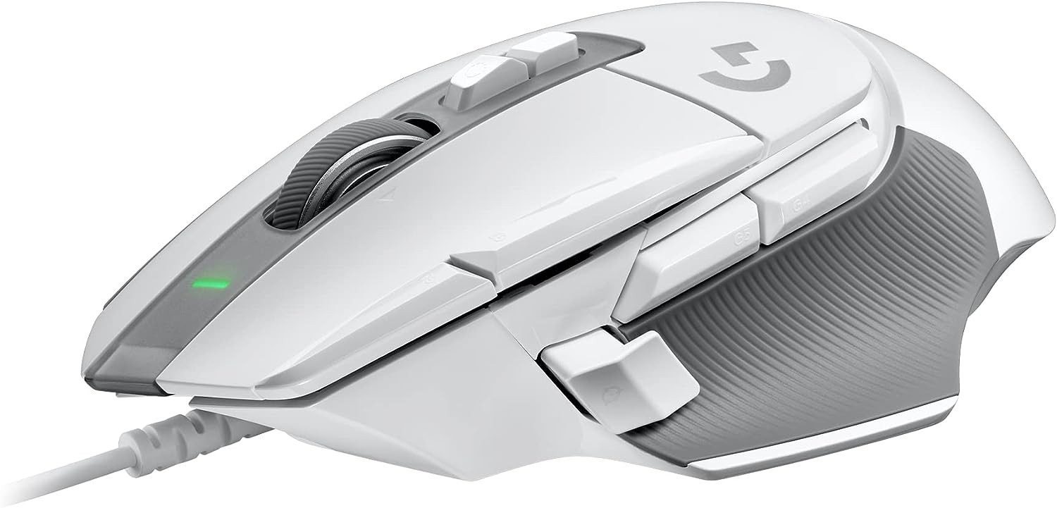Logitech G502 X Wired Gaming Mouse - LIGHTFORCE  HERO  - White