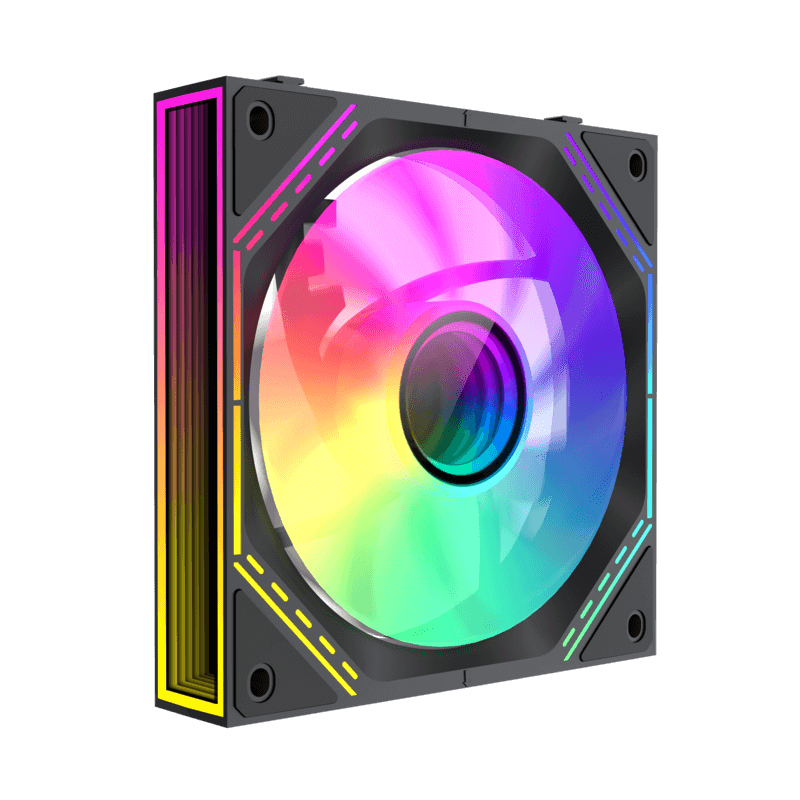 GameMax FN12A-S3I, 120mm Black frame ARGB Fan x3 120mm Cooling Fan