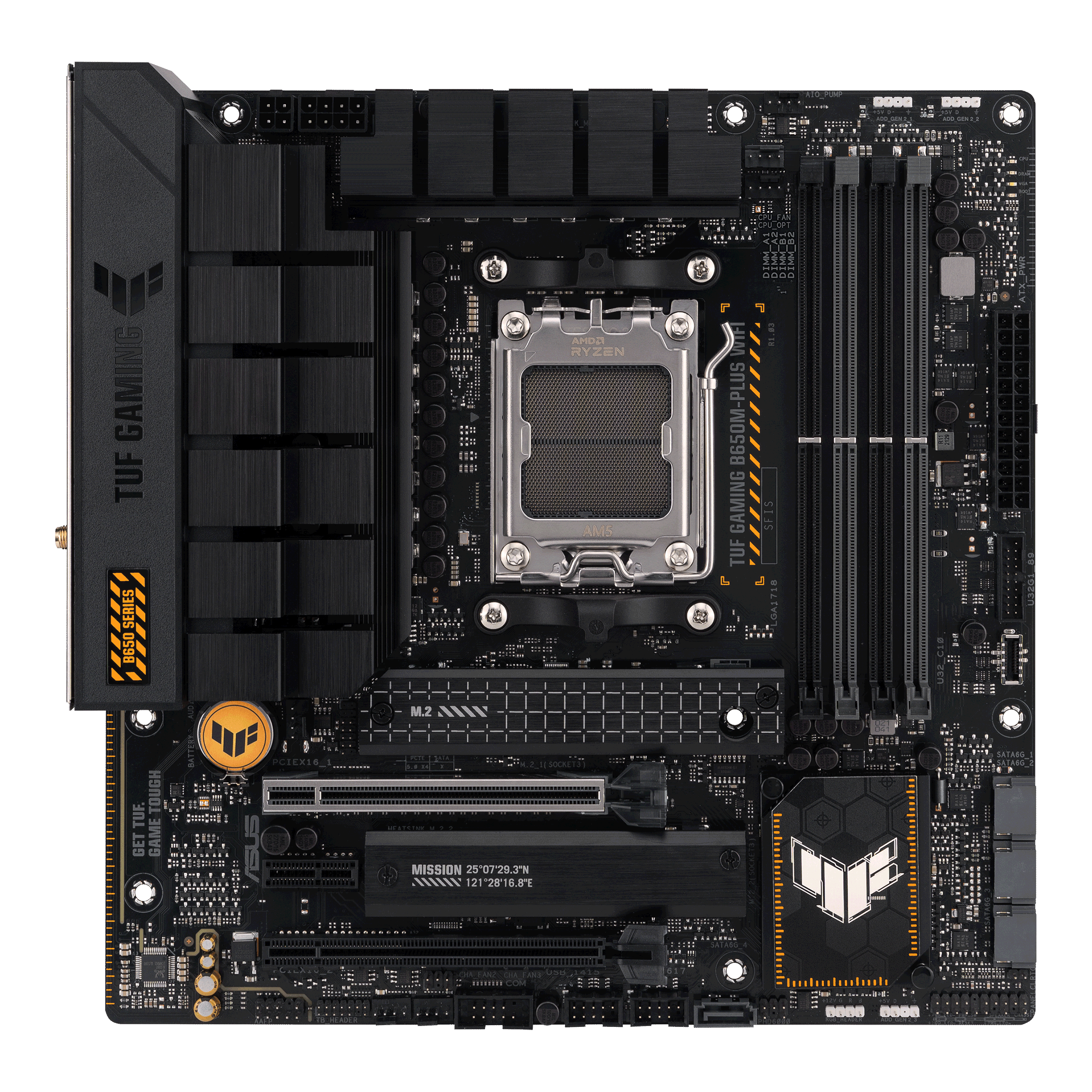 ASUS TUF GAMING B650M-PLUS WIFI AMD Ryzen AM5 DDR5 Motherboard