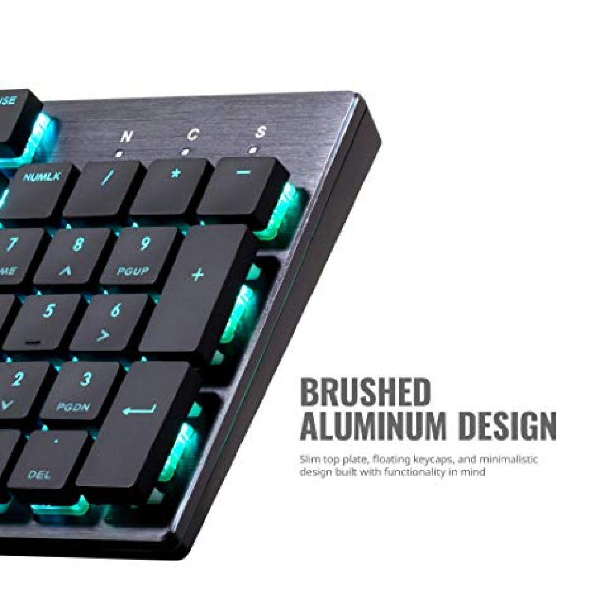 Cooler Master SK620 60% Space Grey Red Switch Low Profile Mechanical Gaming Keyboard