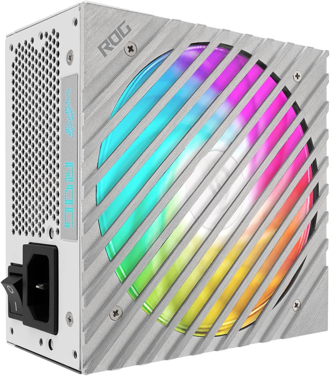 ASUS ROG Loki SFX-L 850W Power Supply Unit, 80 Plus Platinum, Fully Modular, PCIe Gen 5.0, 120mm ARGB-Illuminated Fan White
