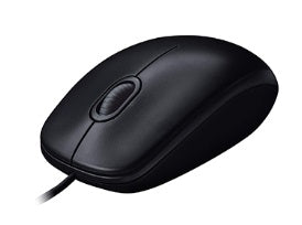 Logitech M90 Full-Size Wired Mouse - Black