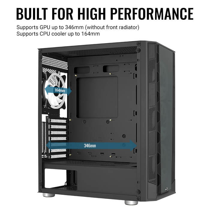 AeroCool Prism FRGB ATX Mid Tower Gaming Case