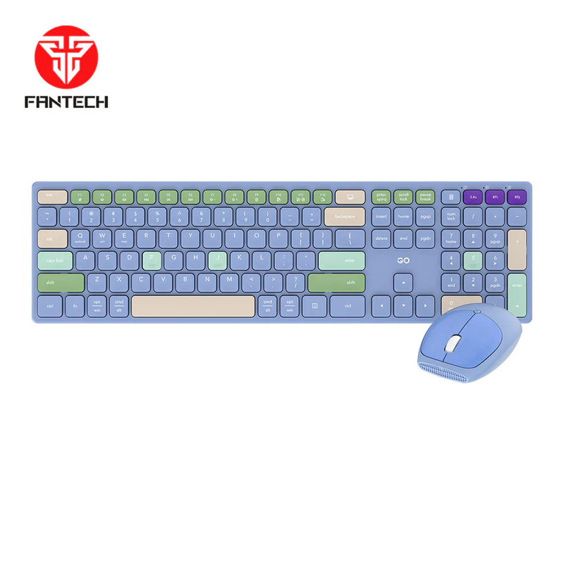 Fantech GO Pop WK895 Wireless Combo Kit Keyboard & Mouse - Black