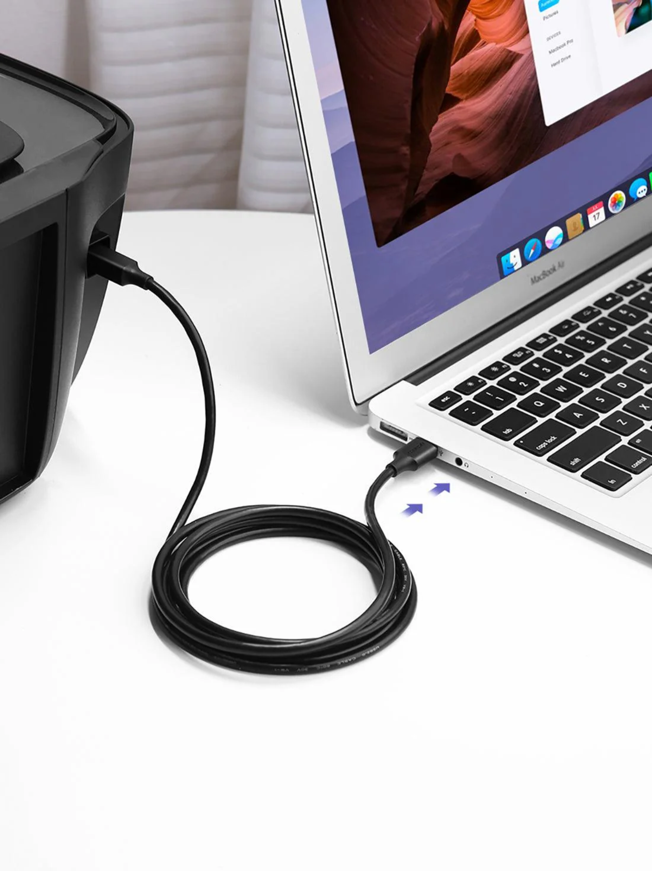 UGREEN USB 2.0 AM to BM Print Cable - Black