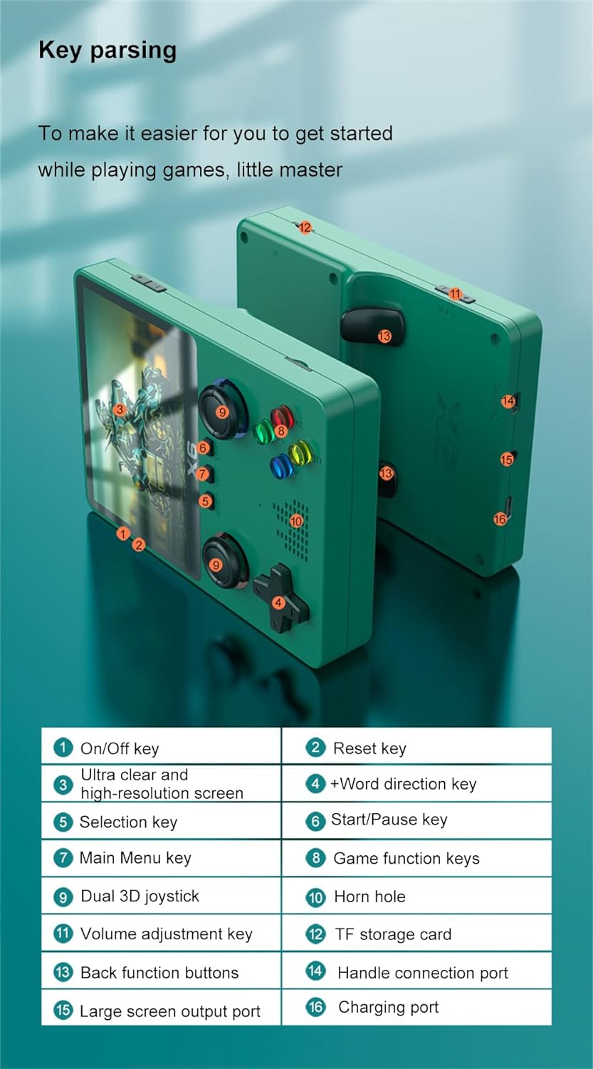 Retro Console X6 Model Resoltion 640*480 Portable