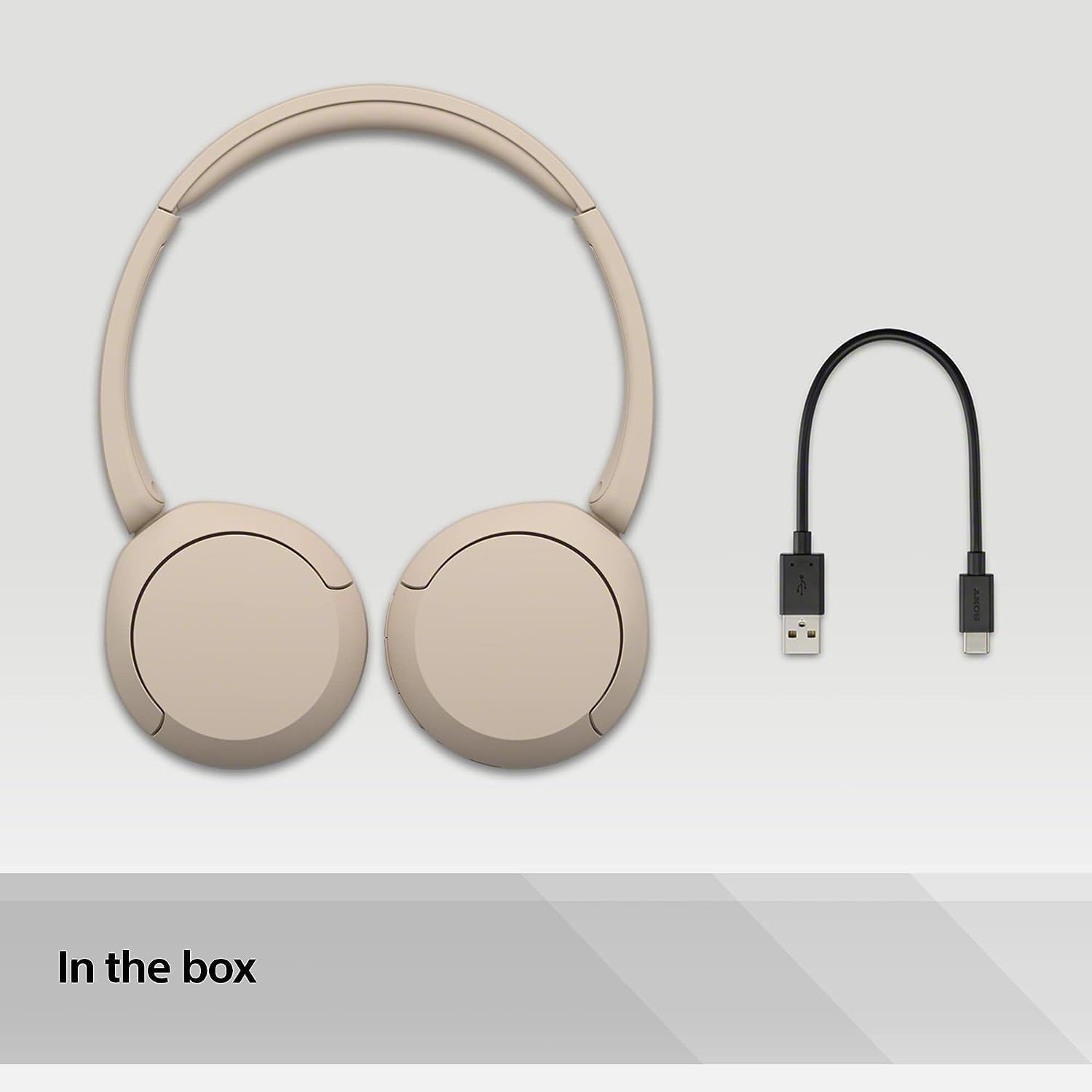 Sony WH-CH520 Wireless On-Ear Headphones - Beige