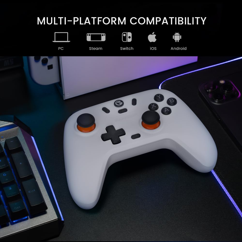 GameSir Nova Lite Wireless Switch Controller Bluetooth Gamepad Stellar White