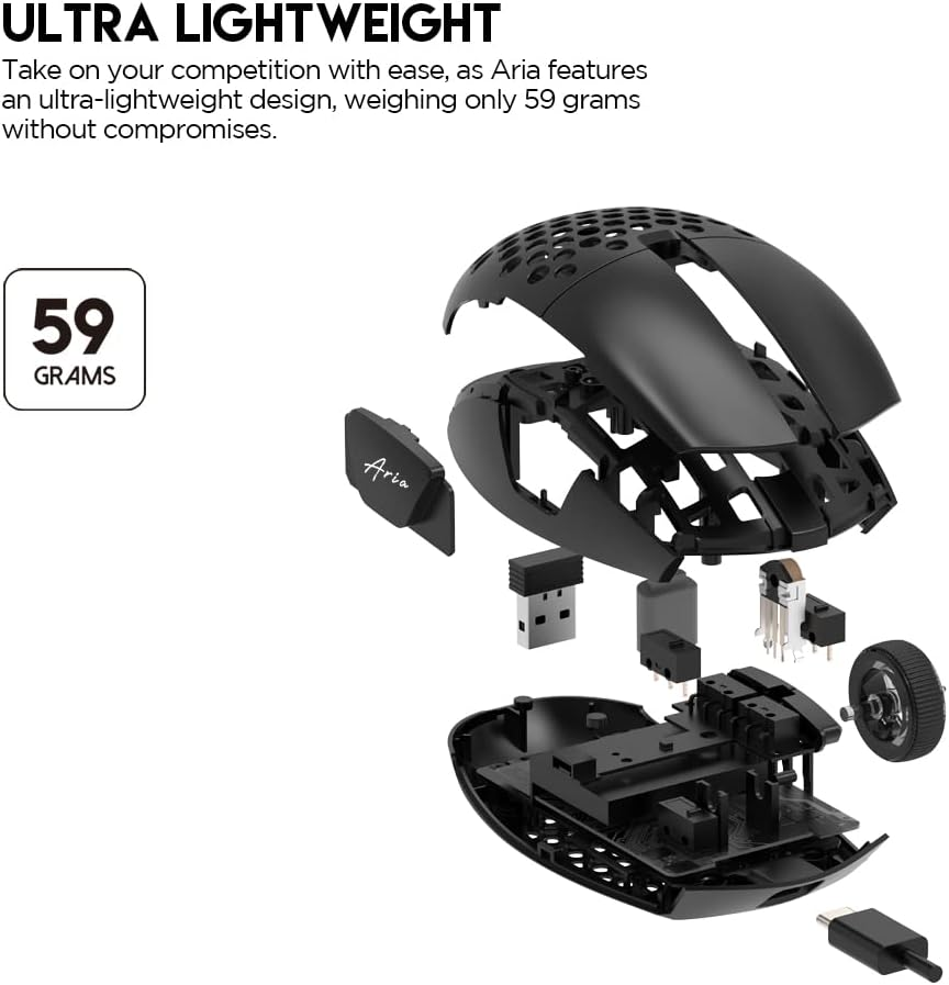 Fantech ARIA XD7E Wireless Gaming Mouse - Black