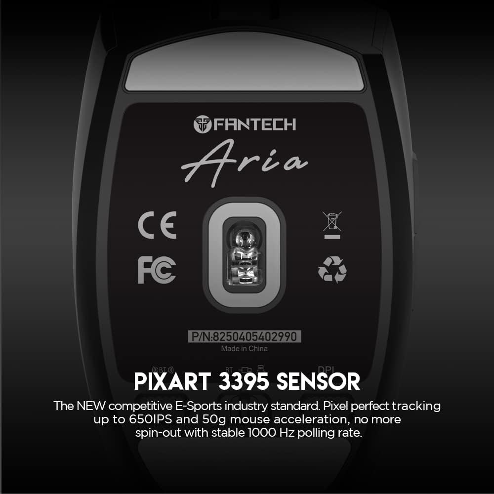 Fantech ARIA XD7E Wireless Gaming Mouse - Black