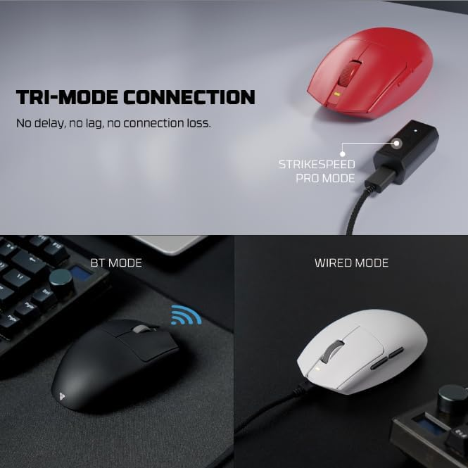 Fantech ARIA XD7V2 Wireless Gaming Mouse - Red