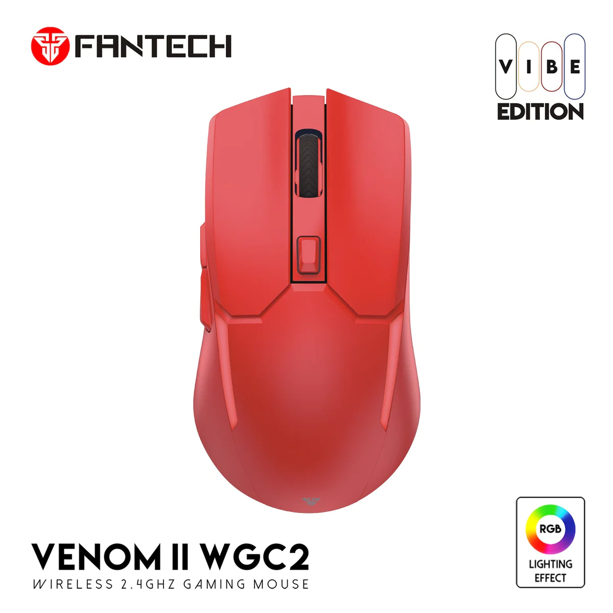 Fantech Venom II WGC2 Wireless 2.4Hz Gaming Mouse VIBE Edition