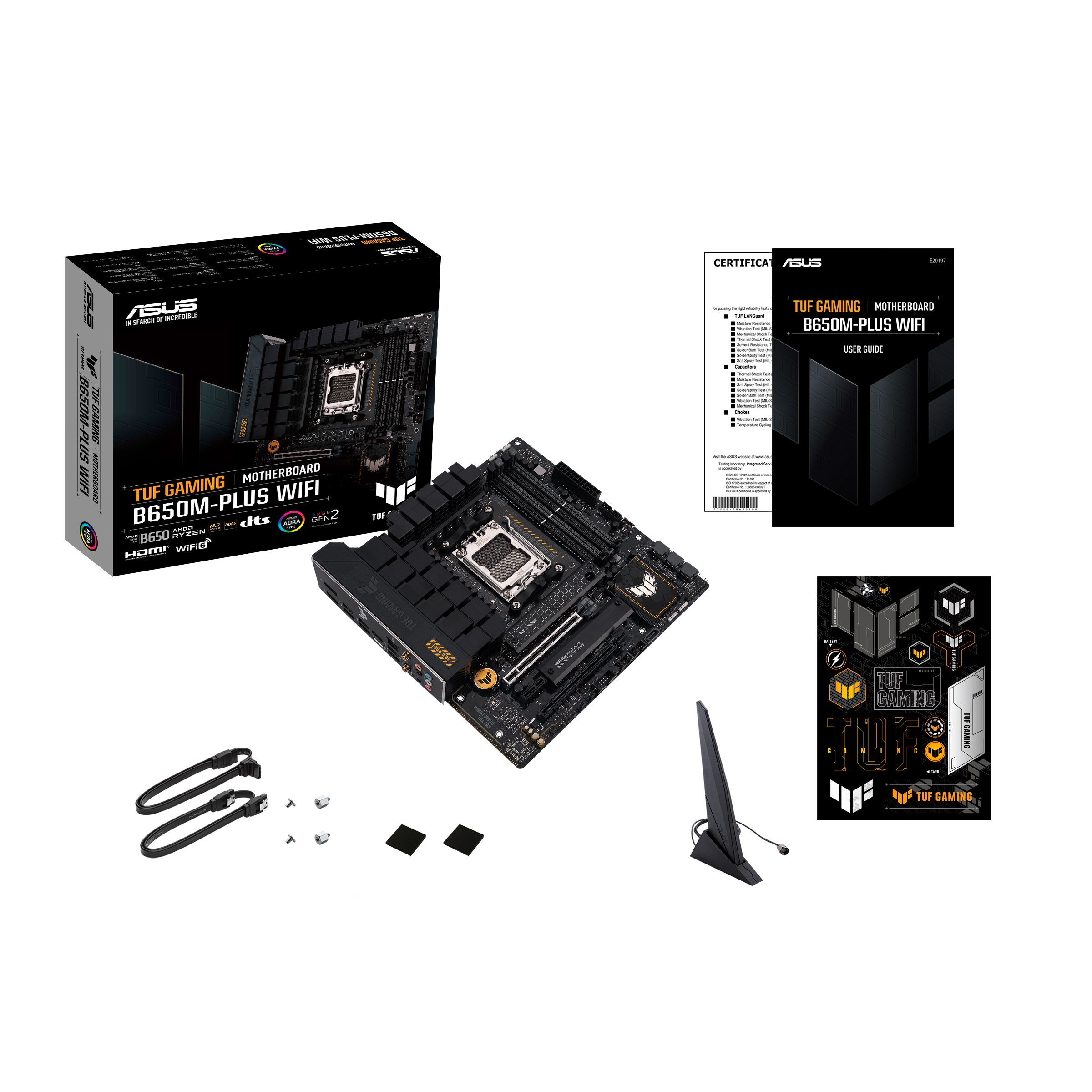 ASUS TUF GAMING B650M-PLUS WIFI AMD Ryzen AM5 DDR5 Motherboard