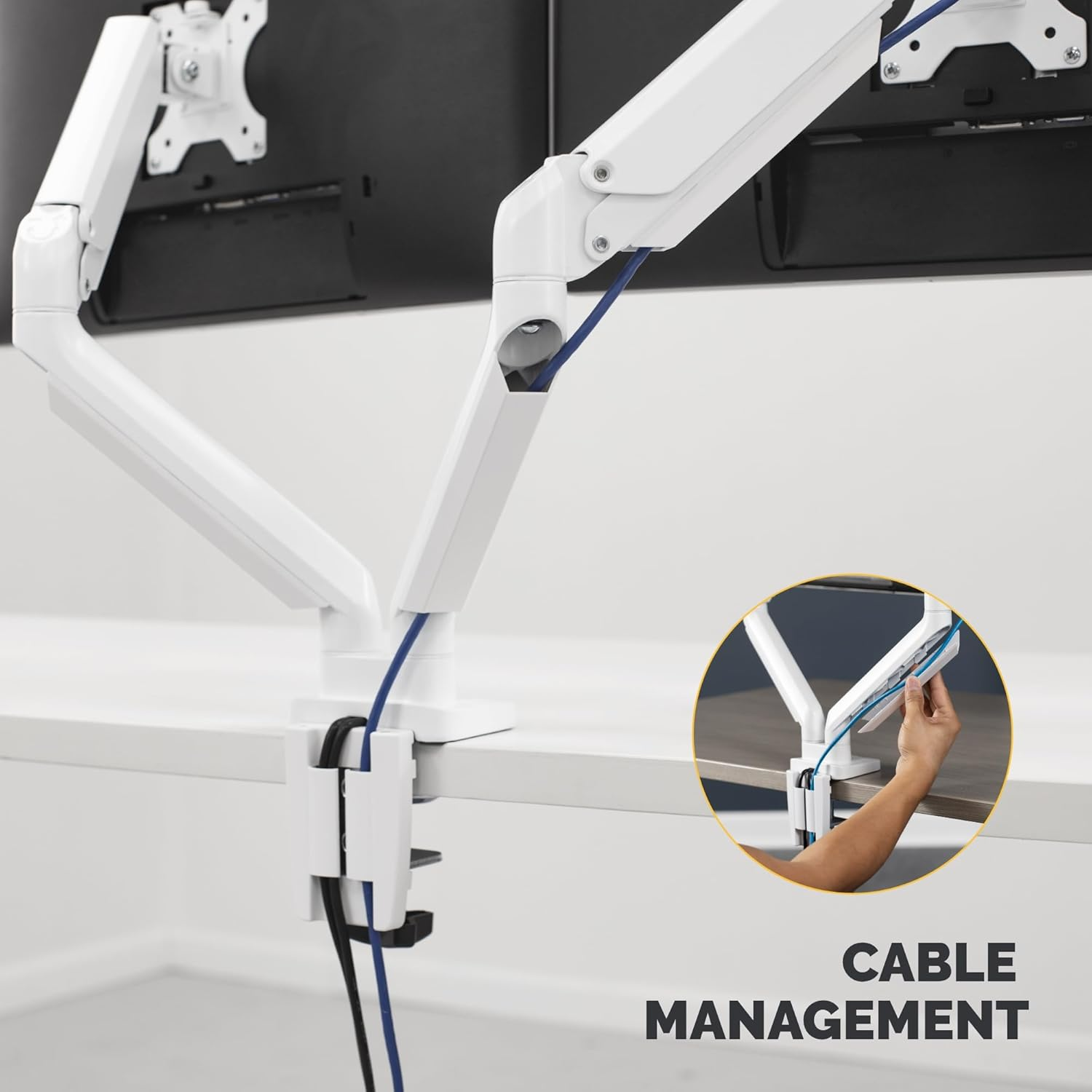 Fellowes Platinum Series Dual Monitor ARM White