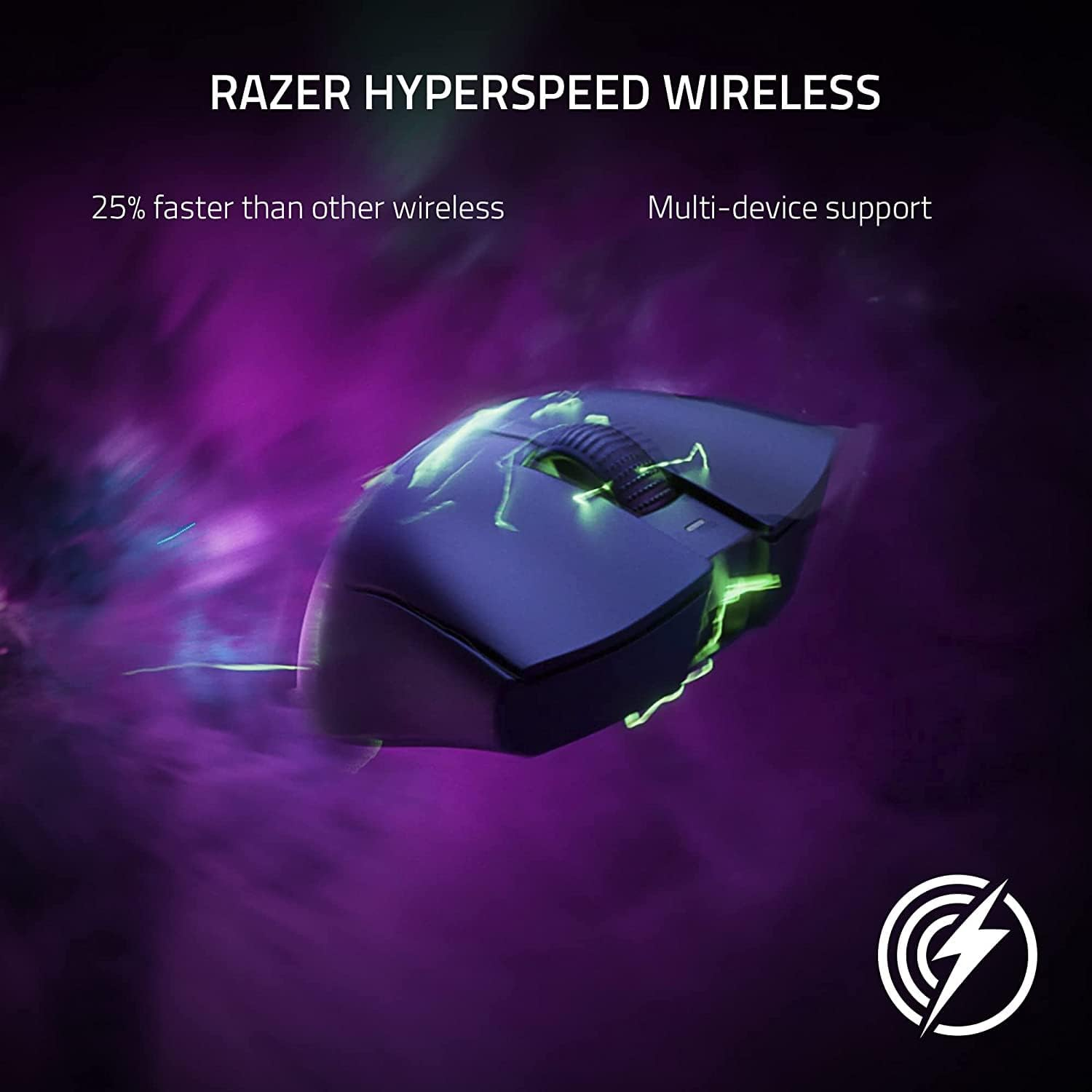Razer DeathAdder V3 Pro HyperSpeed Wireless 63g Lightweight Focus Pro 30K Optical Sensor Switches Gen-3 - Black