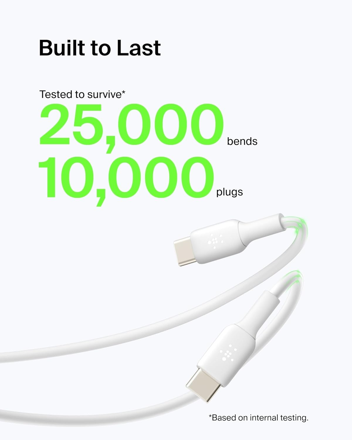 Belkin Boost Charge USB-A to USB-C Cable, 1M - White