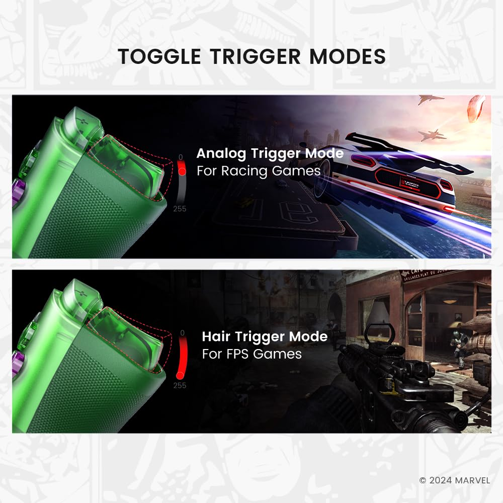 Gamesir G8+ Bluetooth Mobile Gaming Controller Hulk