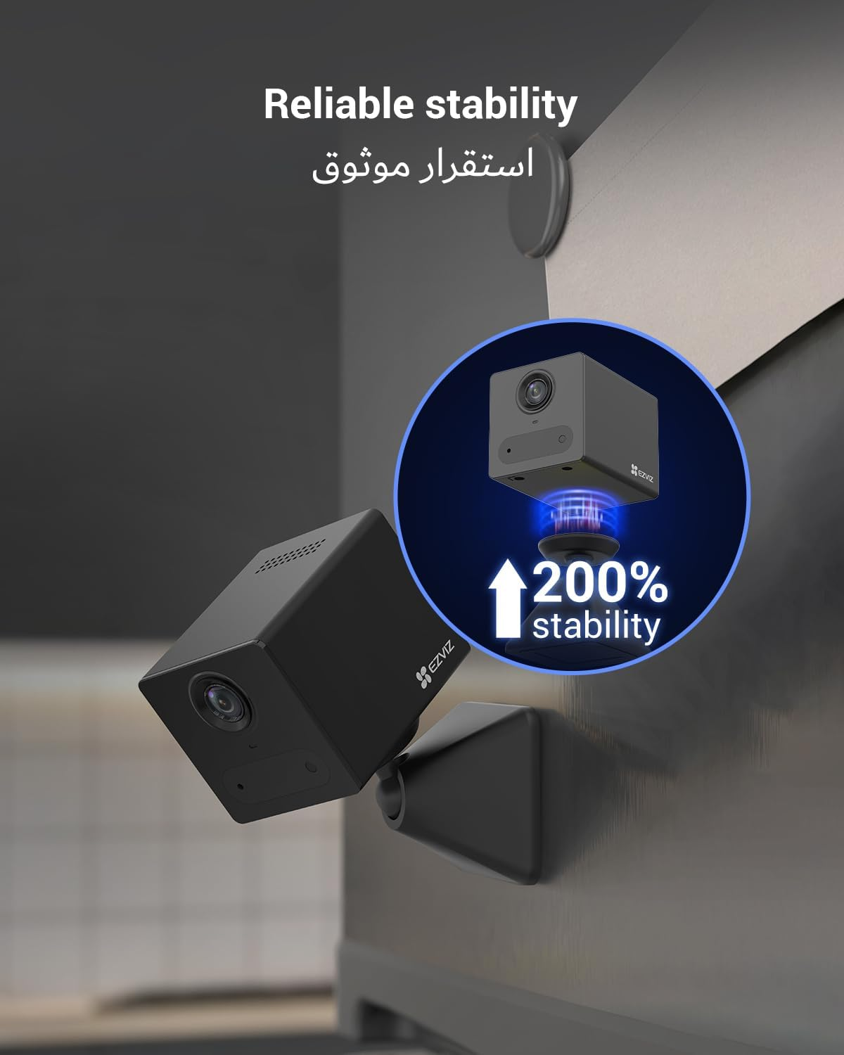 EZVIZ CB2 Wi-Fi Smart Home Battery Camera - Black