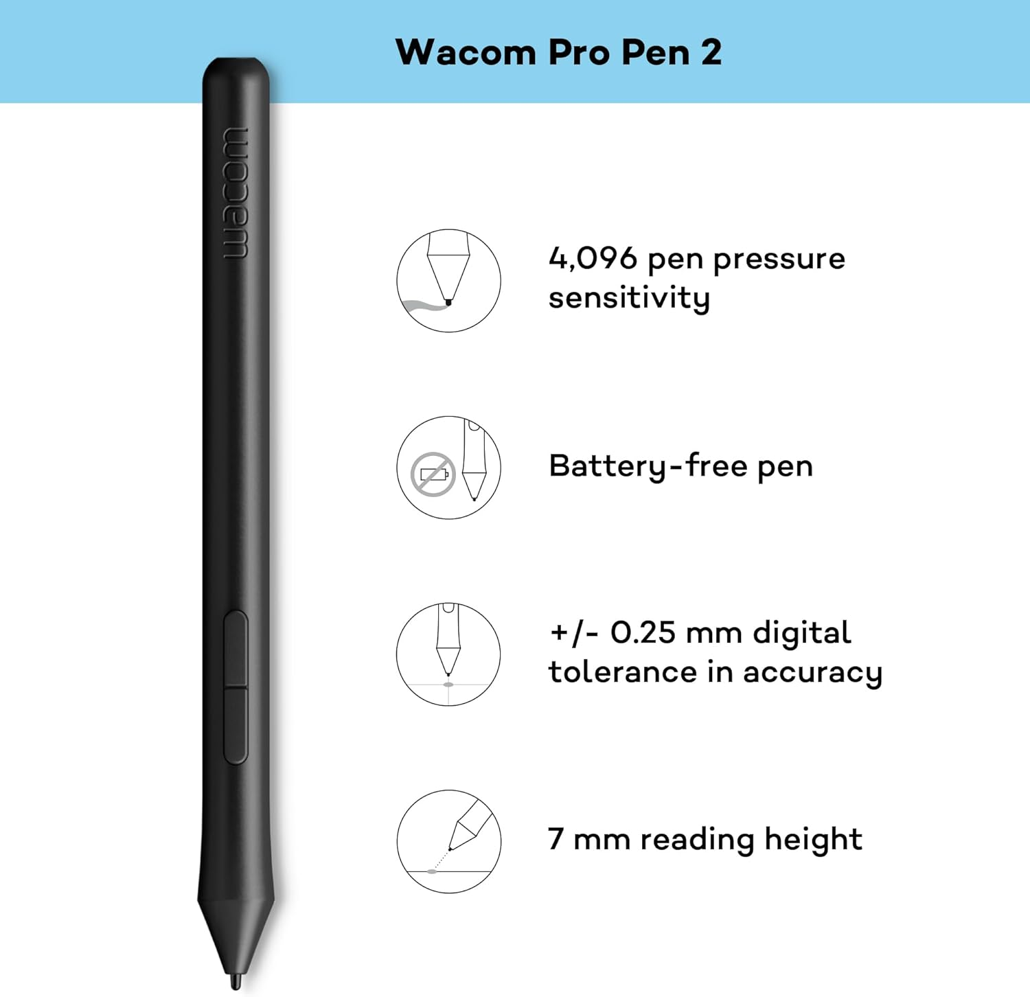 Wacom One by Wacom CTL-672-N Ideal for Work from Home & Remote Learning - Black
