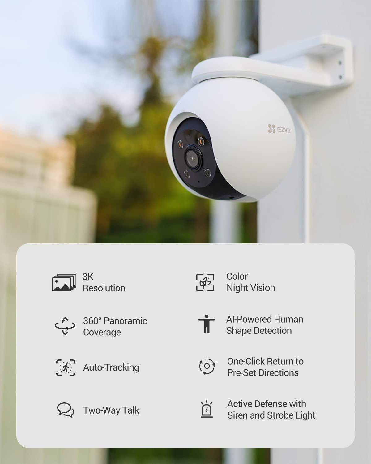 EZVIZ H8 PRO Smart Home Camera 3K
