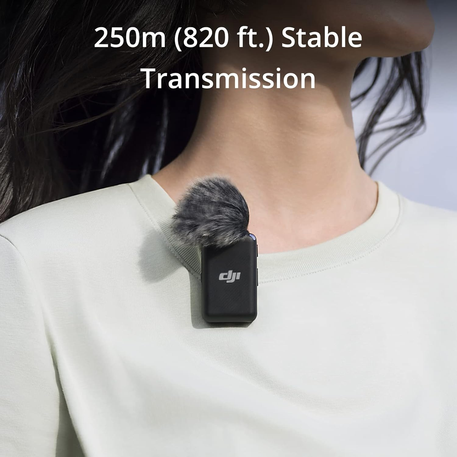 DJI Mic (2 TX + 1 RX + Charging Case), 250m (820 ft.) Range, 15-Hour Battery, Noise Cancellation Wireless Lavalier Microphone