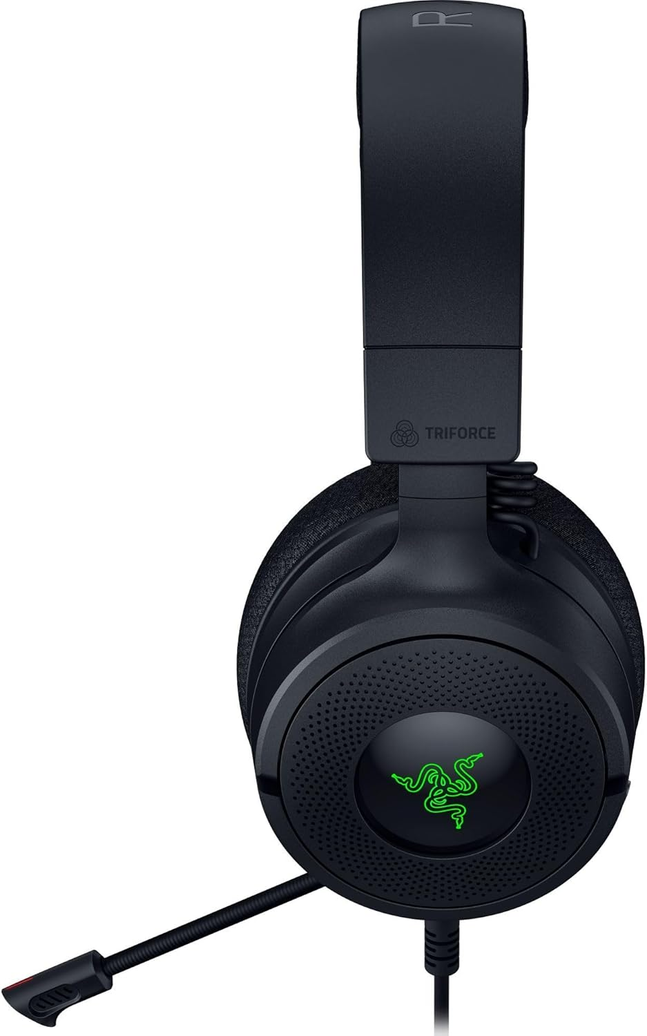 Razer Kraken V4 X Wired 40mm Drivers Cardioid Mic Memory Foam Cushions Chroma RGB Lighting Type C & Type A Cable Headset