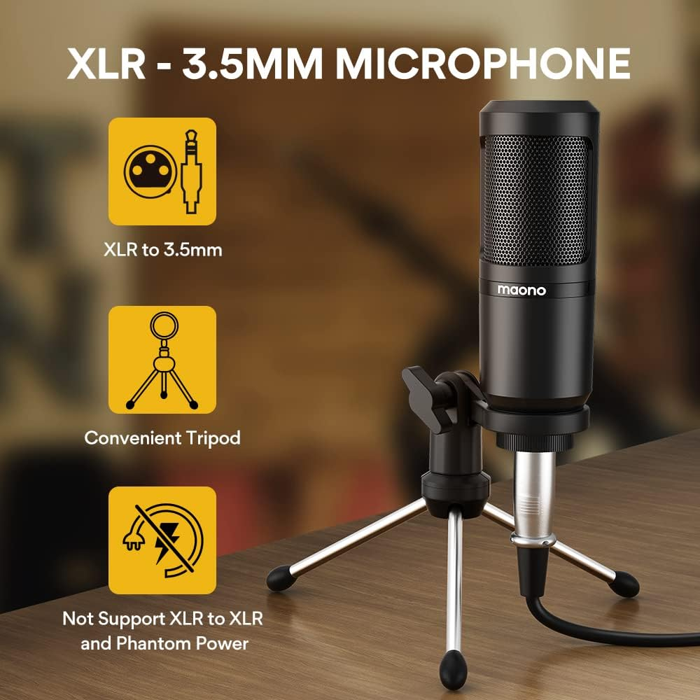 Maonocaster Lite AU-AM200S1 Starter Bundle Portable All-In-One Podcast Production S