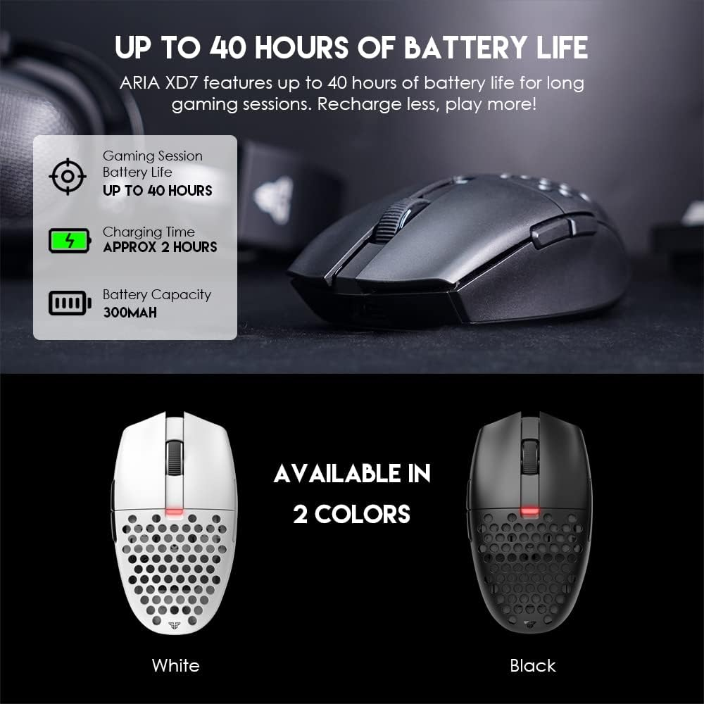 Fantech ARIA XD7E Wireless Gaming Mouse - Black