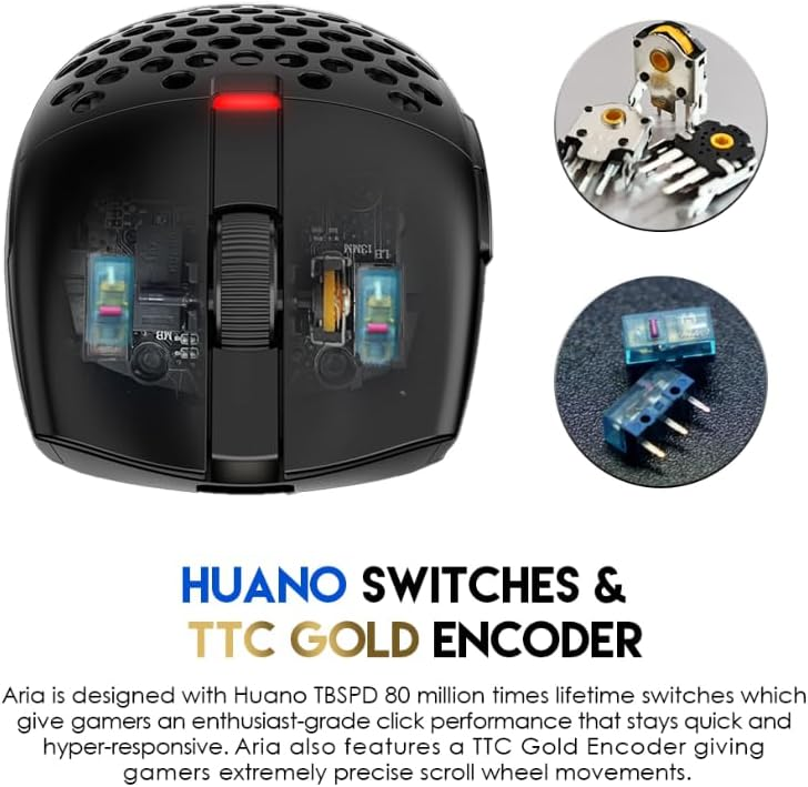 Fantech ARIA XD7E Wireless Gaming Mouse - Black
