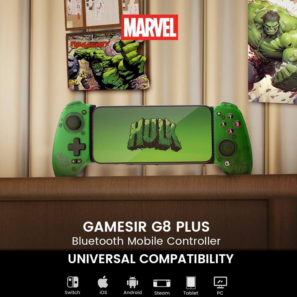 Gamesir G8+ Bluetooth Mobile Gaming Controller Hulk