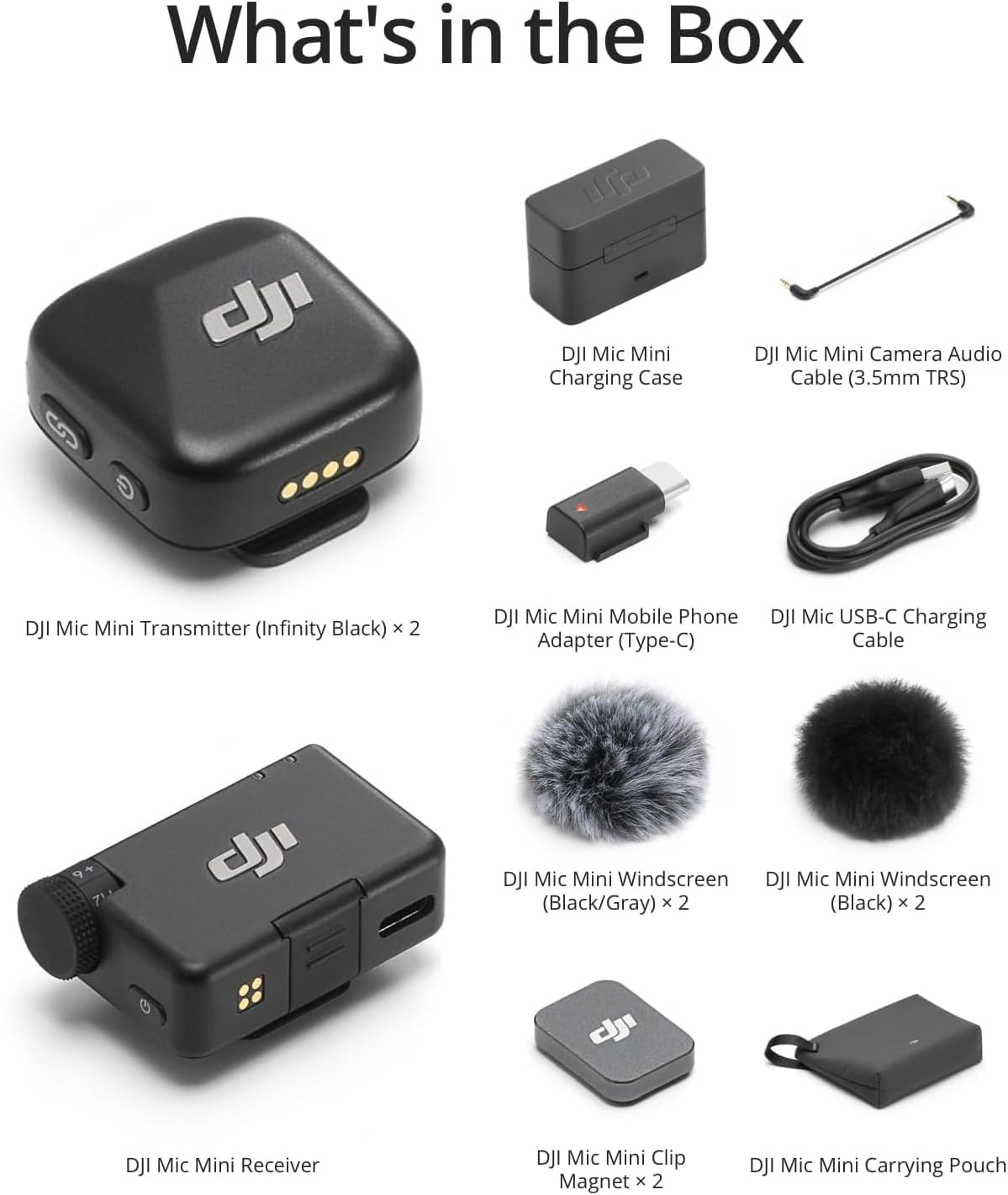 DJI Mic Mini - 2 TX + 1 RX + Charging Case
