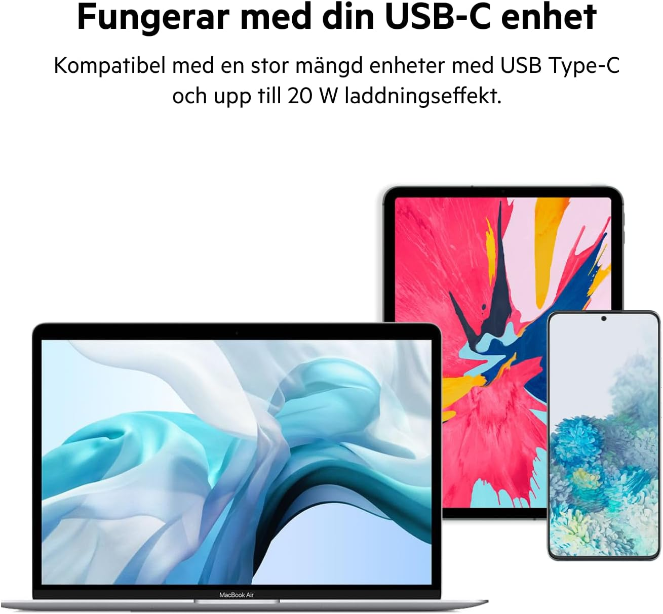 Belkin BoostCharge USB-C Wall Charger 20W, USB-C PD certified with PPS + 1M USB-C to USB-C
Cable