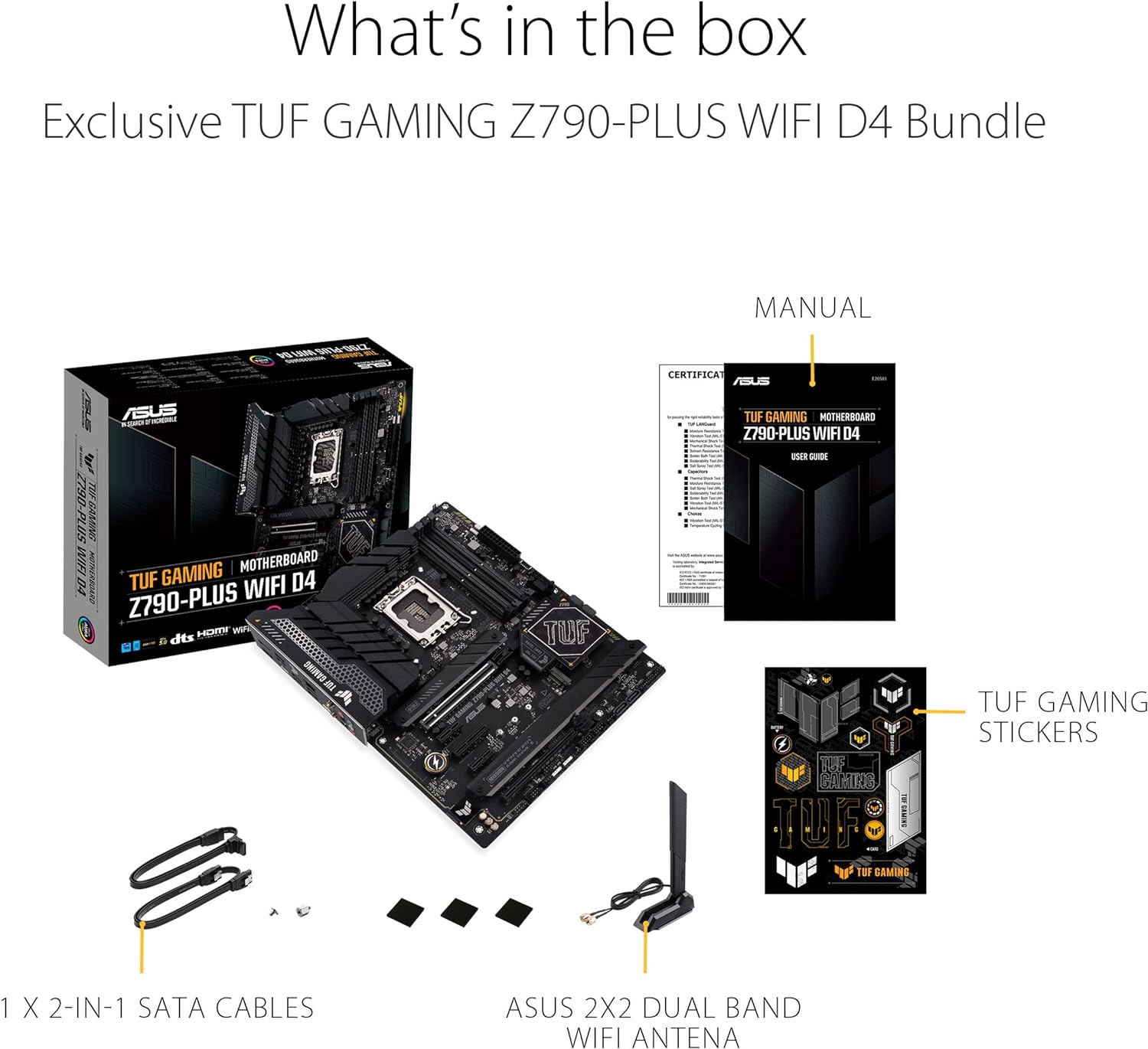 ASUS TUF GAMING Z790-PLUS WIFI D4 Motherboard
