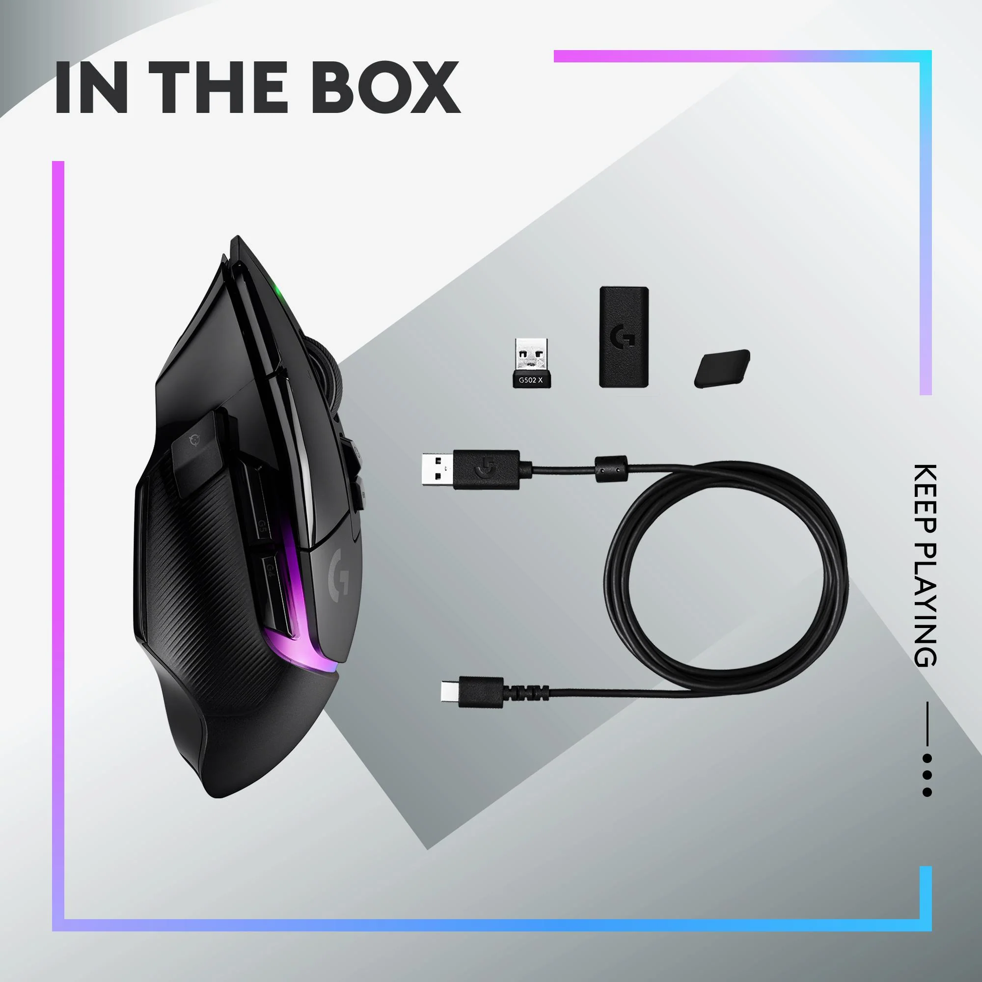 Logitech G502 X Plus Lightspeed Wireless RGB BLACK Gaming Mouse